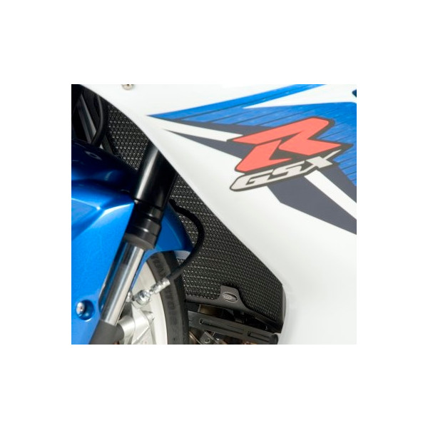 R&G RADIATOR GUARD BLACK-GSXR6